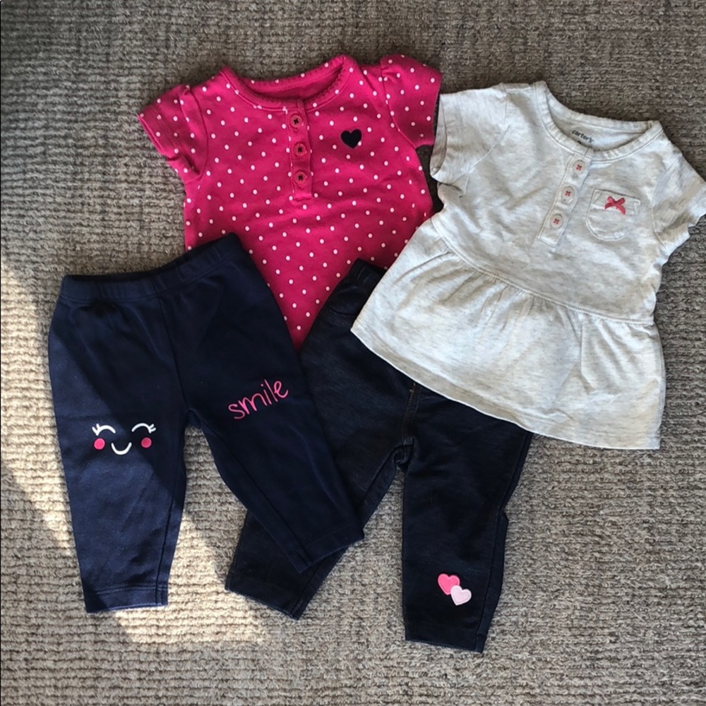 Like new bundle Carters, 3 mos